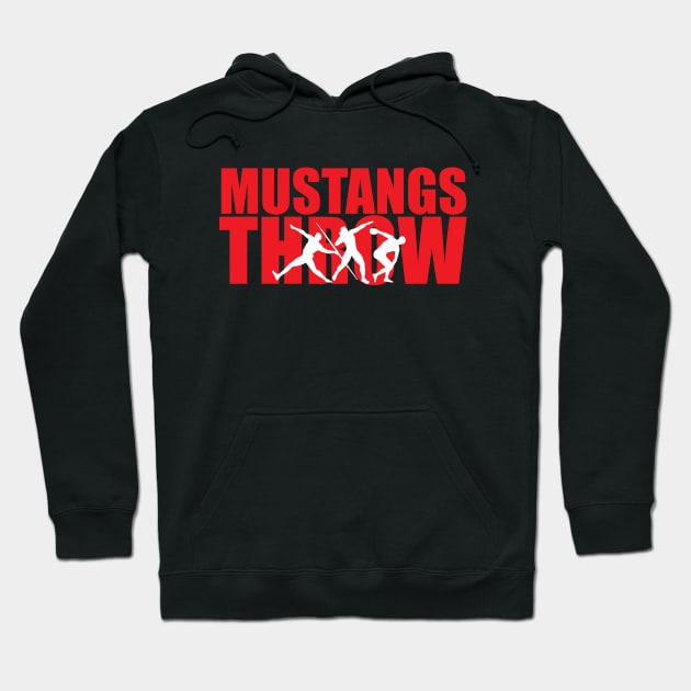 Mustangs Throw Hoodie by Athletics Inc